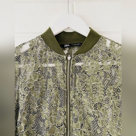 Zara Jackets & Blazers - 🎉3/$50🎉 Zara Crochet Bomber Jacket